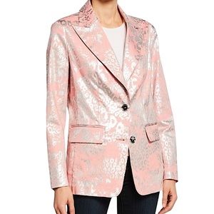 BEREK: NWT Plus Size Metallic Animal Print Two-Button Blazer -Size 2X
